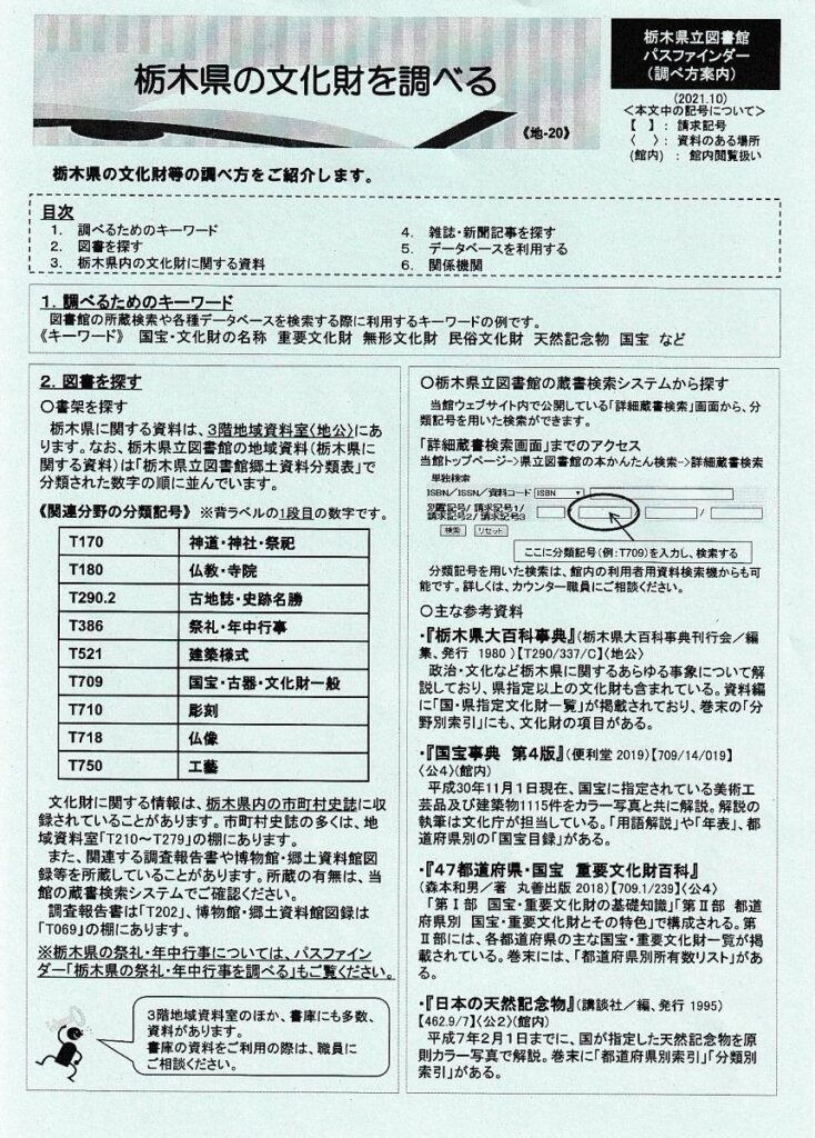 栃木県の文化財を調べる